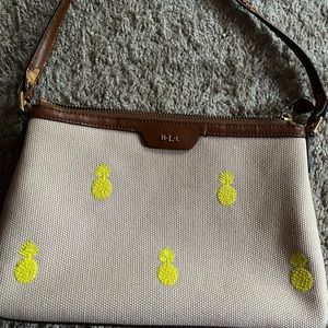 Lauren By Ralph Lauren pineapple clutch handbag